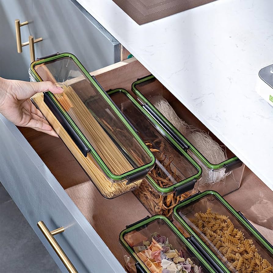 Amazon｜パスタ保存容器 パスタケース パスタ入れ 食品貯蔵容器